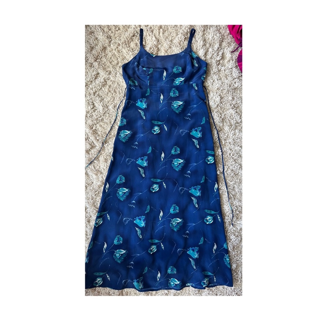 Floral Blue Maxi Dress